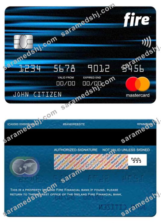 Ireland Fire Financial bank mastercard